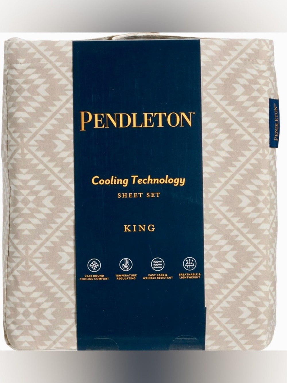 Brand New Pendleton Flannel Twin Tuscan Peak Cooling Sheet Set Retail $150